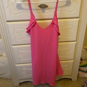 Hot pink cocktail dress